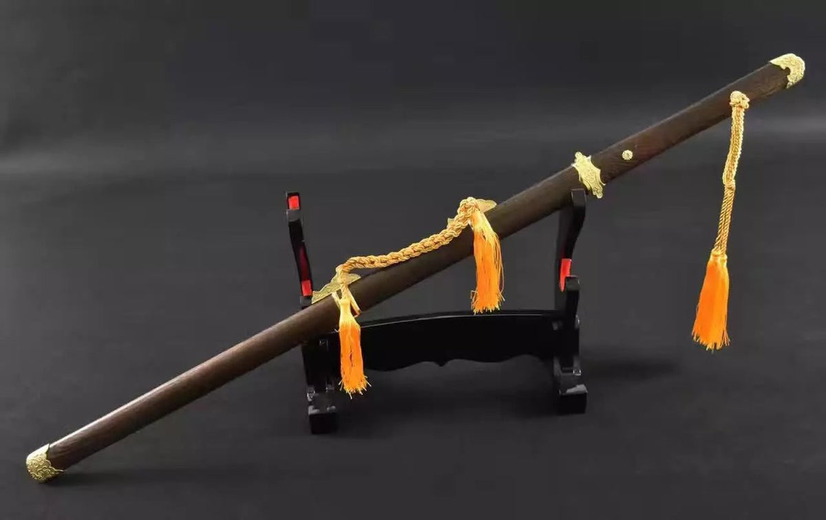 Tang sword,High carbon steel blade,Rosewood,Alloy fitting,Length 39" - Chinese sword shop