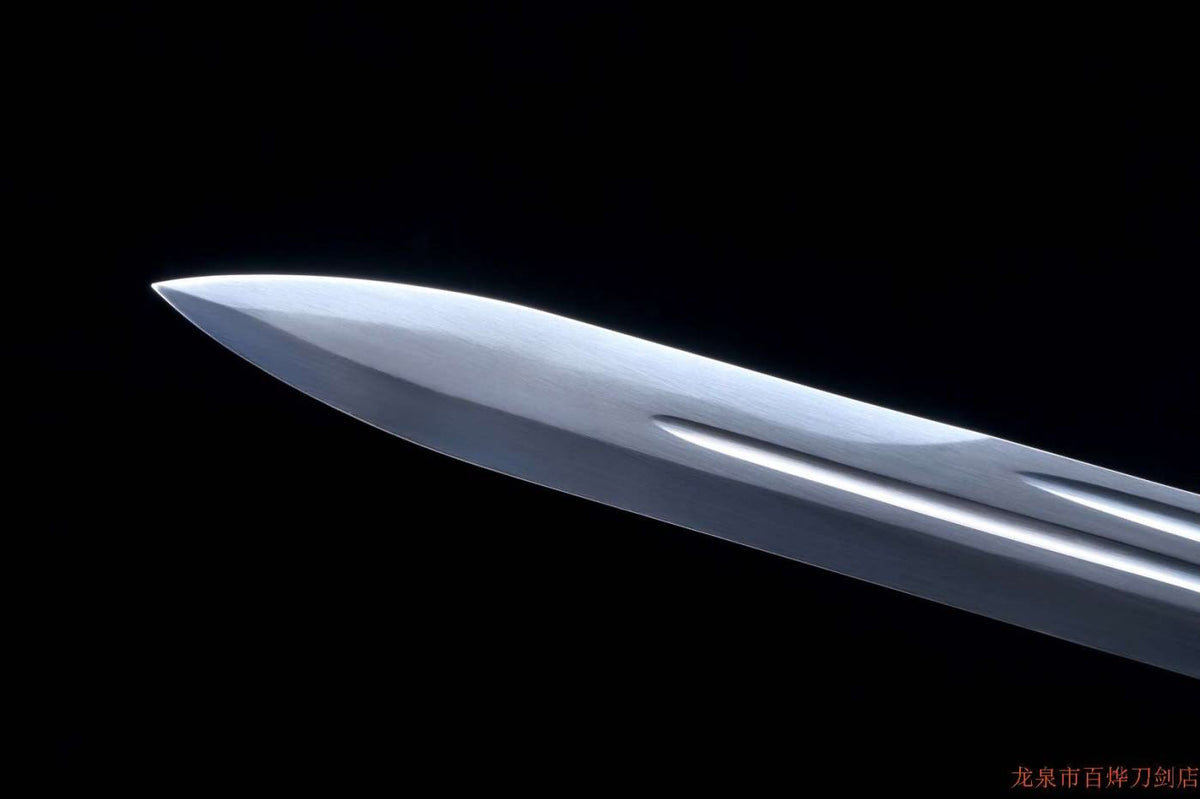 Qing dao swords,High carbon steel black blade,Blue Pu scabbard - Chinese Sword store