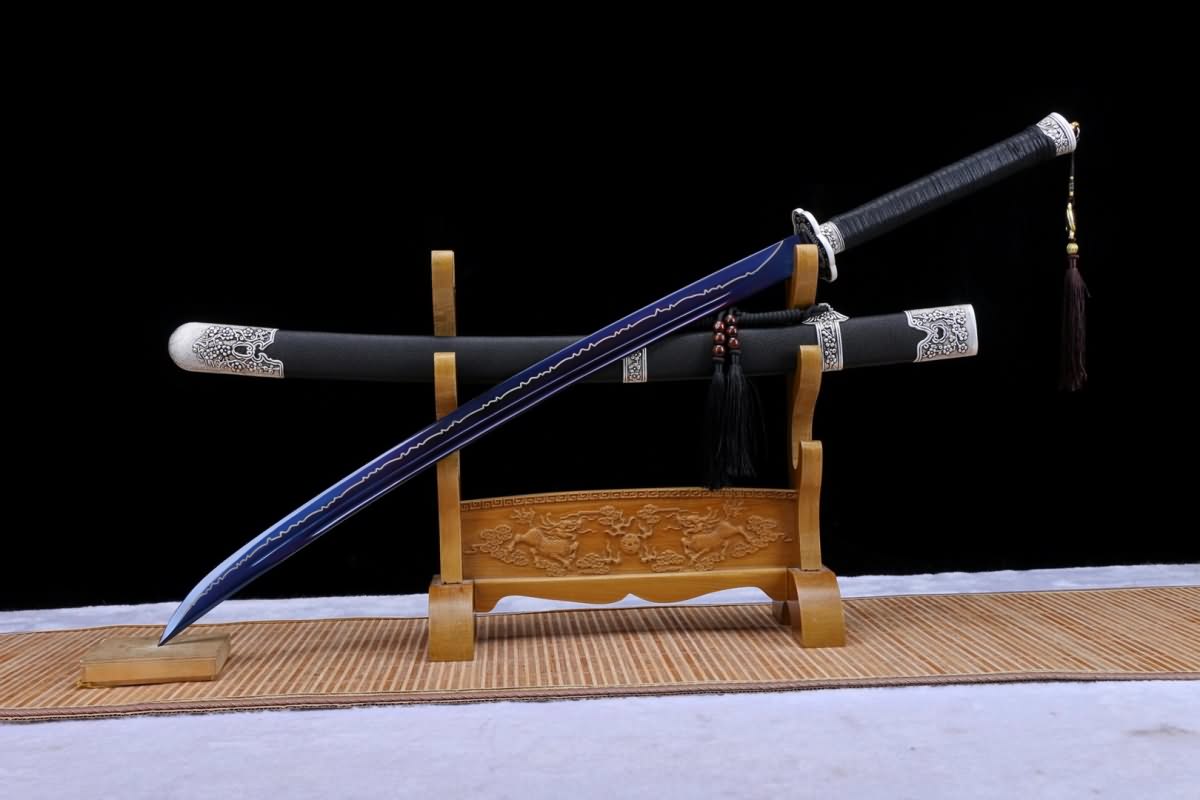 Broadsword,High carbon steeel blue blade,Alloy fittings - Chinese Sword store