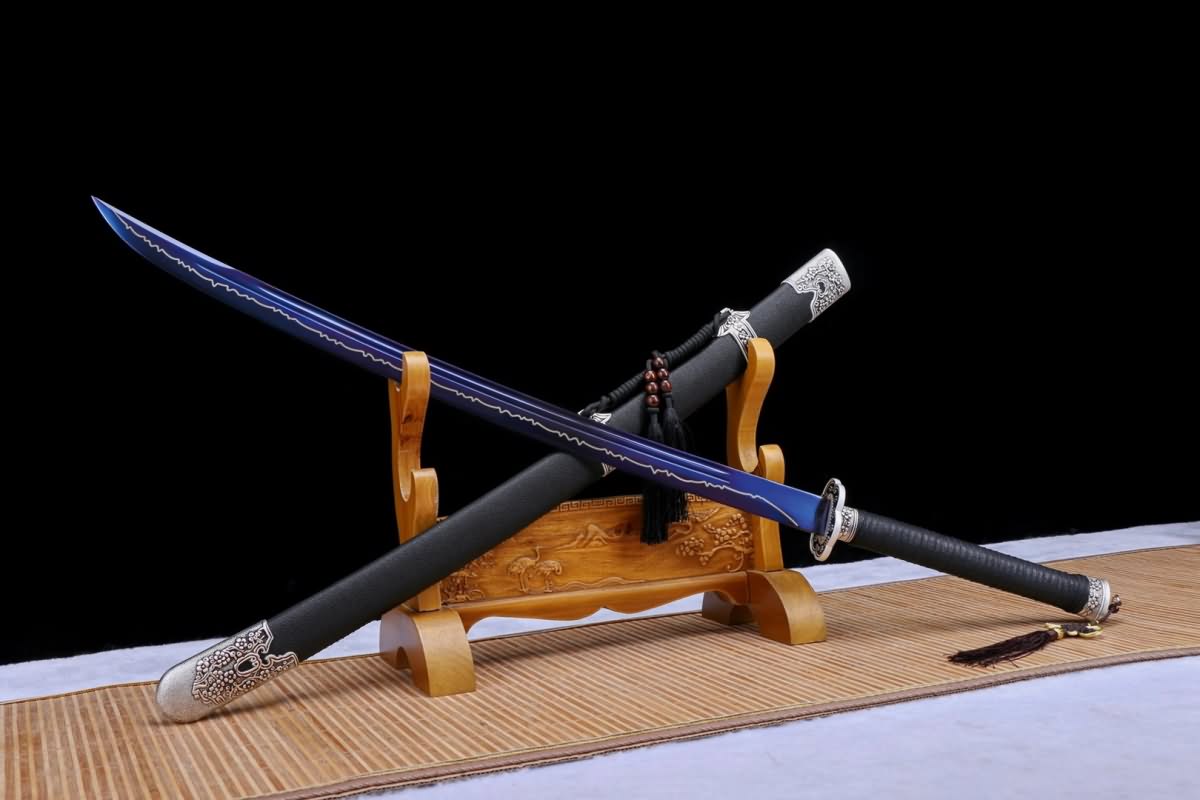 Broadsword,High carbon steeel blue blade,Alloy fittings - Chinese Sword store