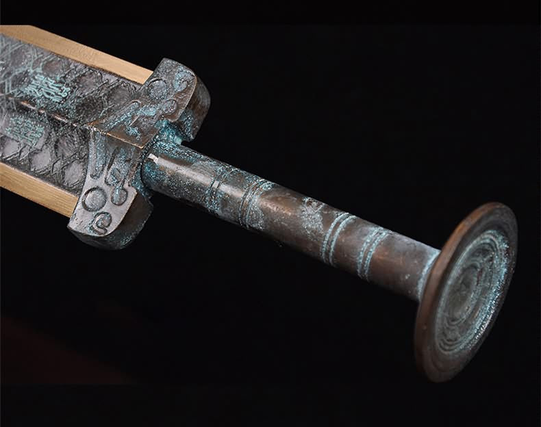 Bronze sword,Overall brass production,Green surface,Sword of Goujian replica - Chinese sword shop
