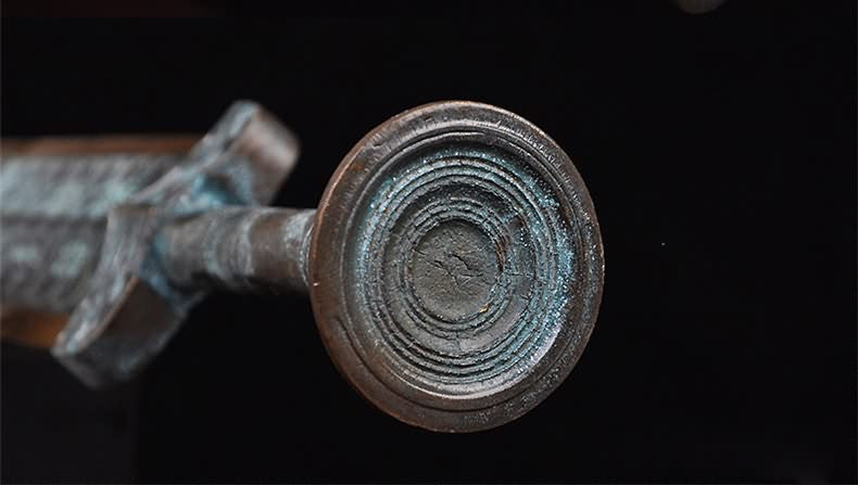 Bronze sword,Overall brass production,Green surface,Sword of Goujian replica - Chinese sword shop