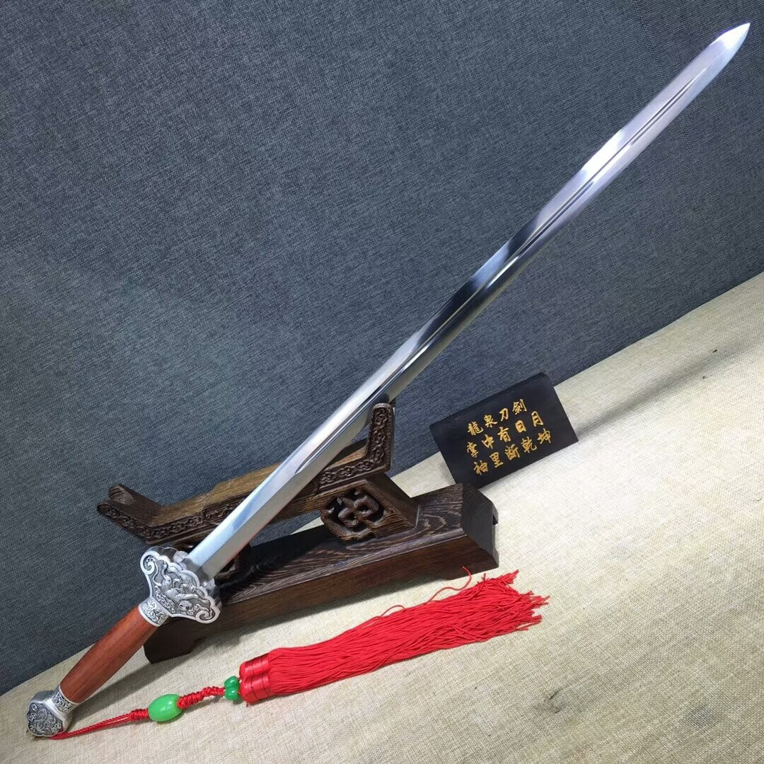 Chinese zodiac sword,High carbon steel blade,Redwood scabbard,Alloy fittings - Chinese sword shop