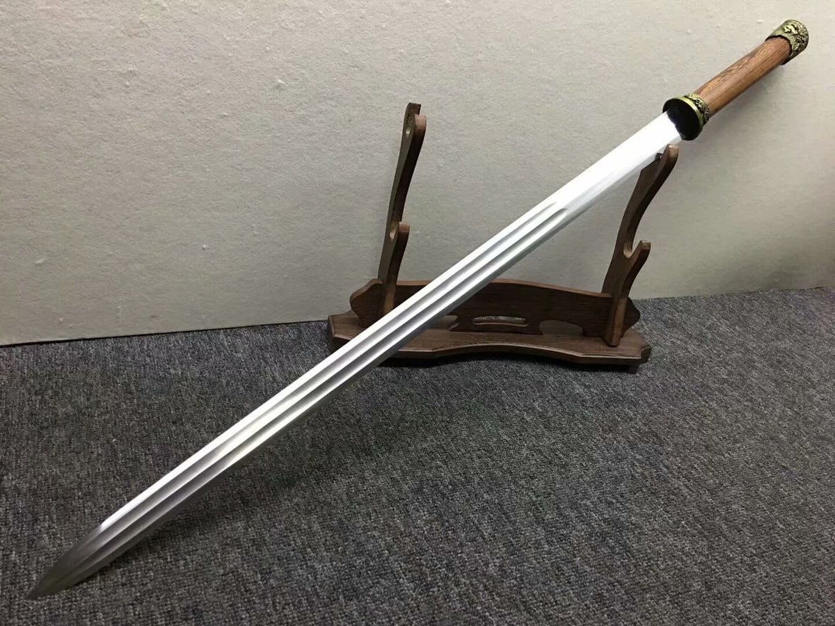 Longquan sword,High carbon steel etch blade,Rosewood,Alloy fittings - Chinese sword shop