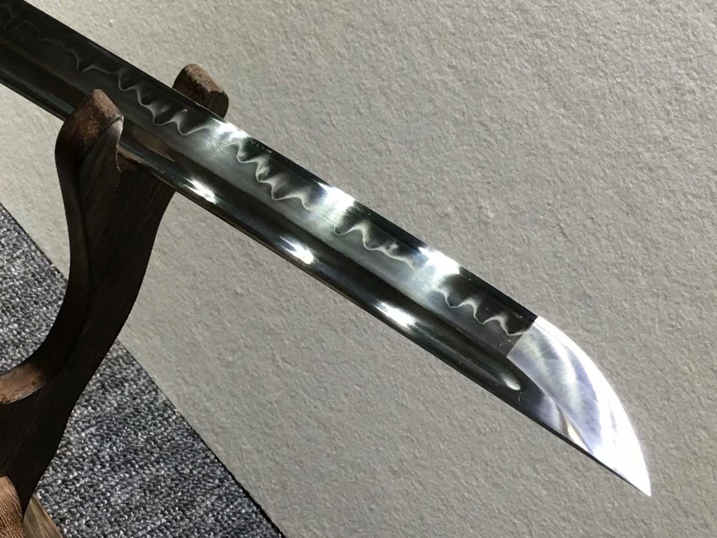 Nihontou Tachi,katana,High carbon steel burn blade,Rosewood,Brass tosogu - Chinese sword shop