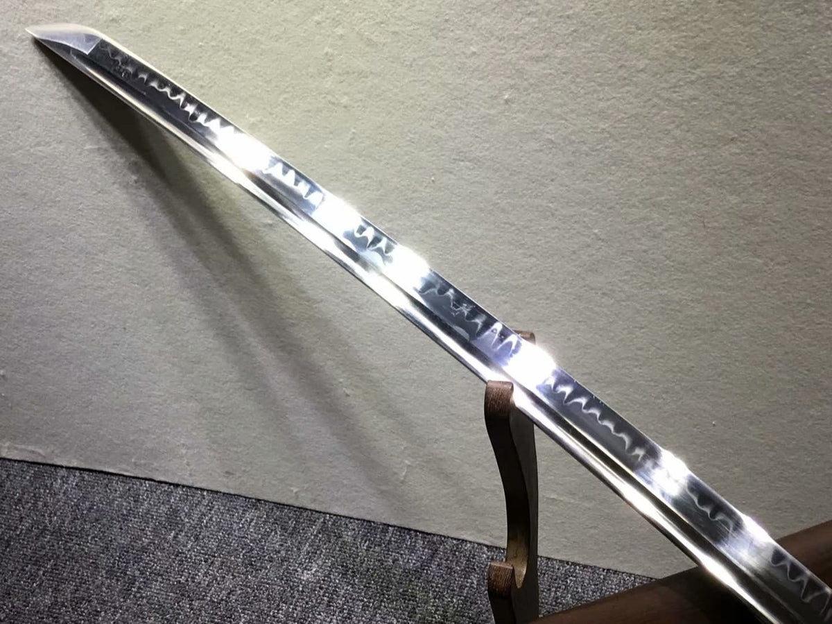 Nihontou Tachi,katana,High carbon steel burn blade,Rosewood,Brass tosogu - Chinese sword shop