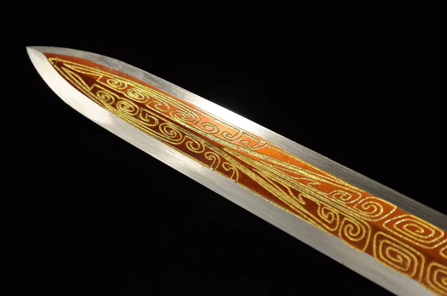 Ruyi sword,High carbon steel blade,Brass,Redwood,Hand Forged - Chinese sword shop