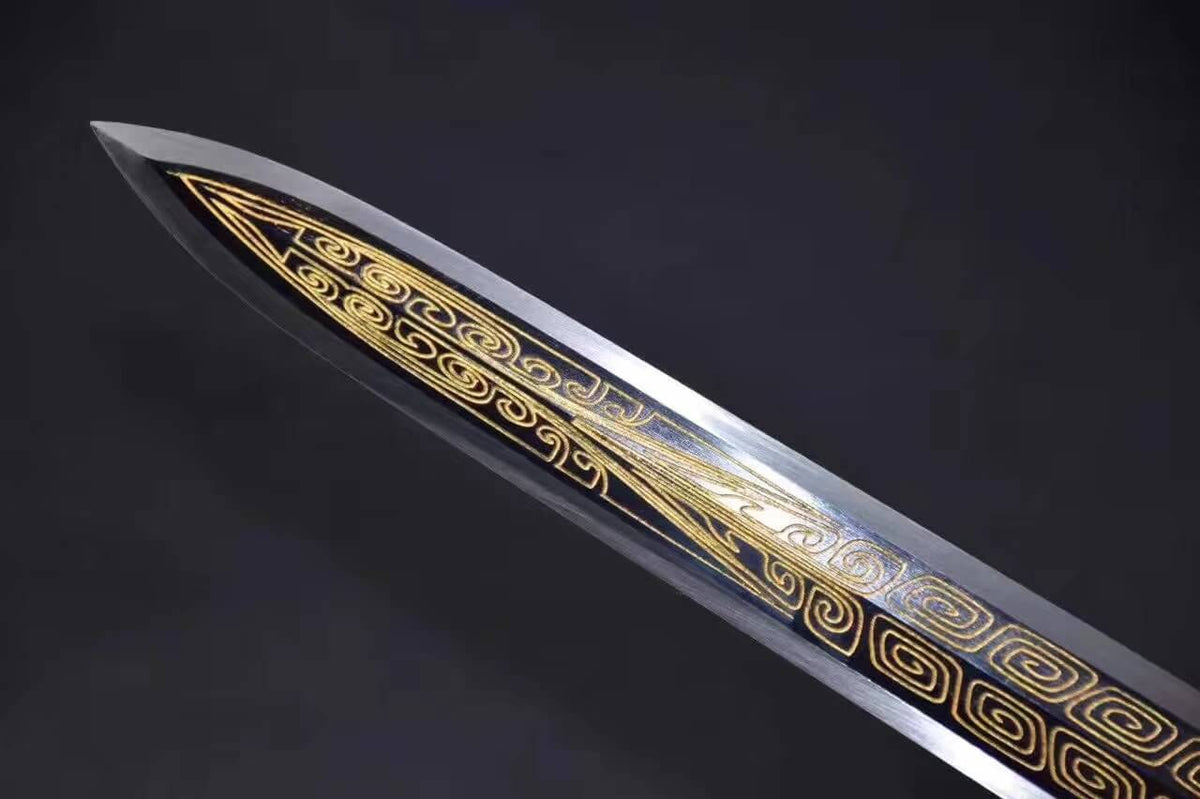 Ruyi jian,High manganese steel blade,Rosewood scabbard,Alloy fittings - Chinese sword shop
