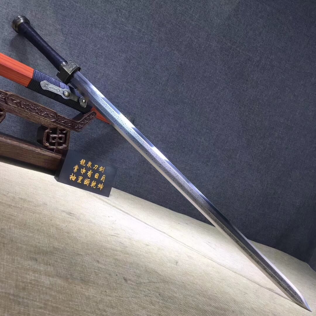 Ruyi sword,High manganese steel etch blade,Redwood scabbard,Alloy fitting - Chinese sword shop