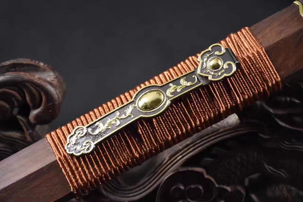 Ruyi jian,High manganese steel blade,Rosewood scabbard,Alloy fittings - Chinese sword shop