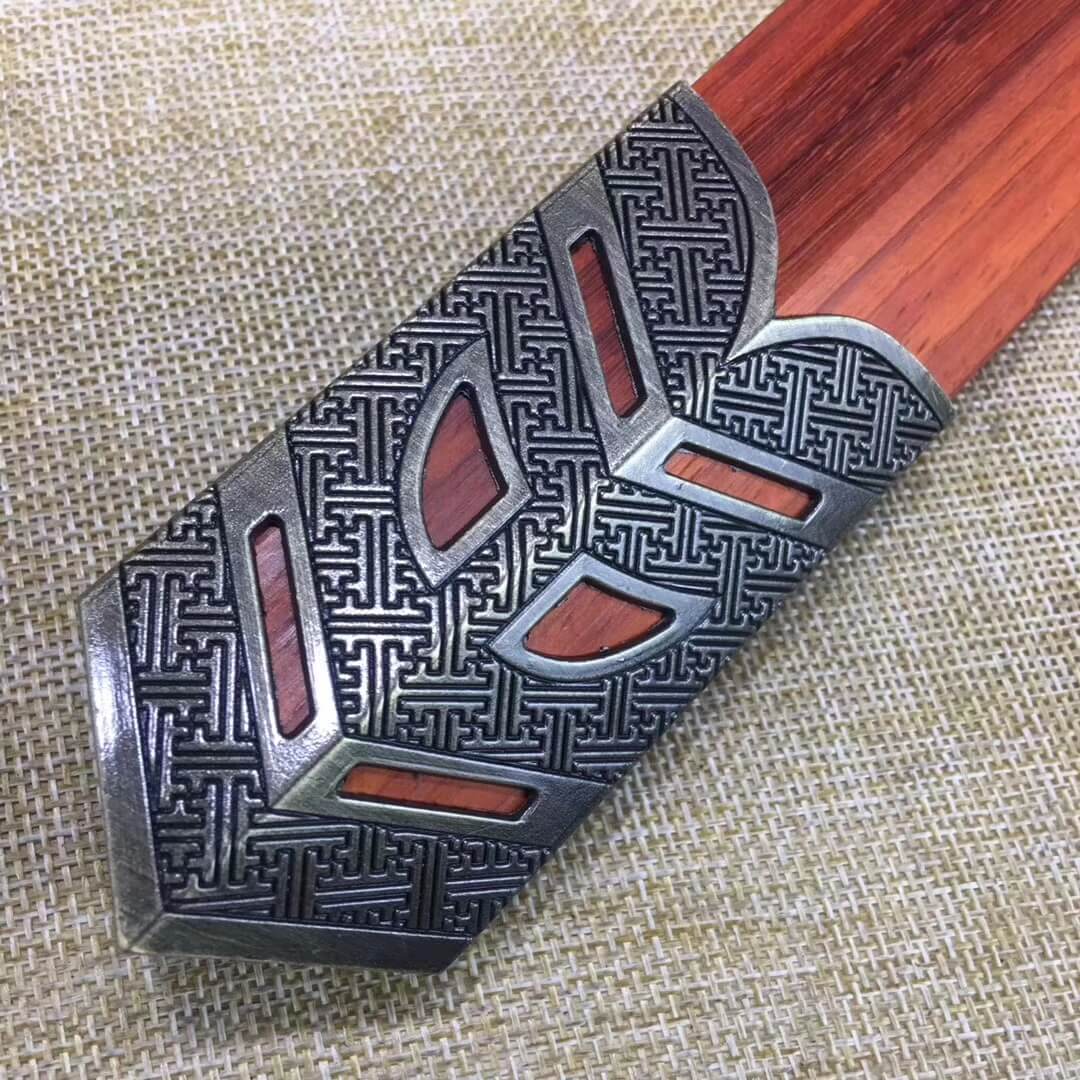 Ruyi sword,High manganese steel etch blade,Redwood scabbard,Alloy fitting - Chinese sword shop