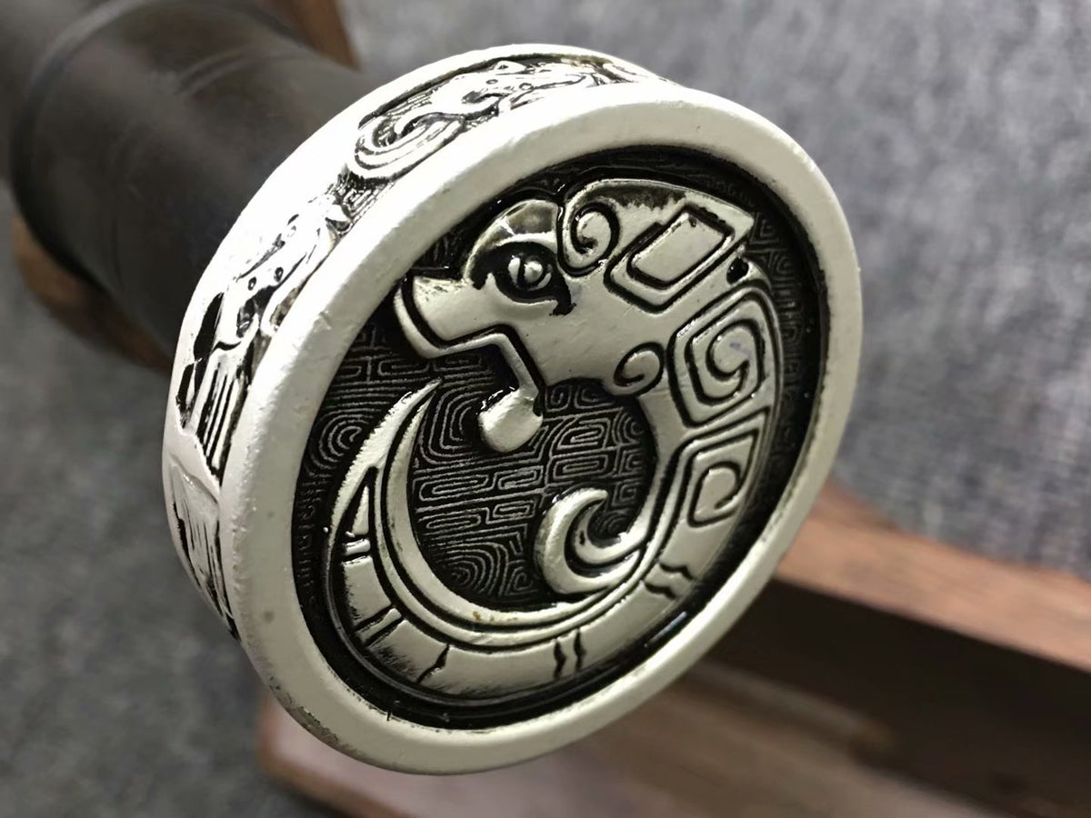 Qin jian sword,High carbon steel blade,Black wood,Alloy fittings - Chinese sword shop