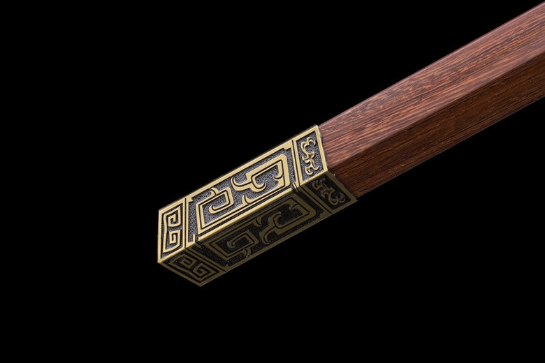 Ruyi jian,Forged High carbon steel blade,Alloy fittings,43" - Chinese sword shop
