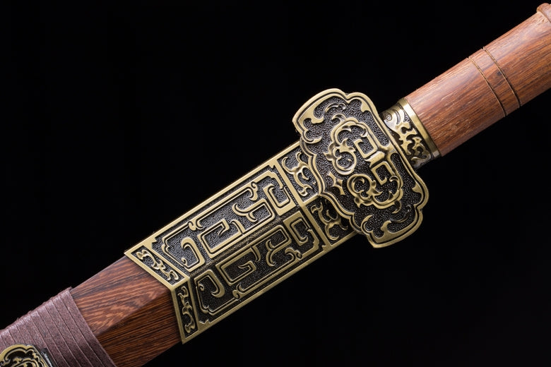 Ruyi jian,Forged High carbon steel blade,Alloy fittings,43" - Chinese sword shop