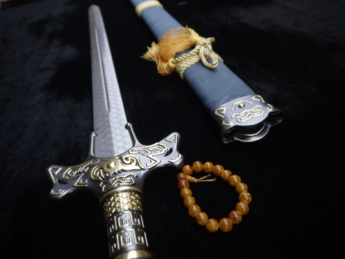 Cosplay sword,Yuanhong jian,High carbon steel blade,Alloy fittings - Chinese sword shop
