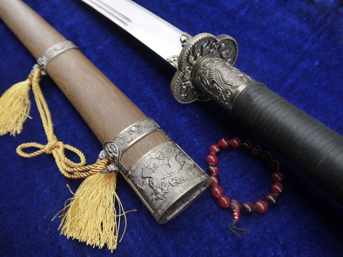 Kangxi sword,Saber,Niger,High carbon steel,Rosewood Scabbard,Alloy fitting - Chinese sword shop