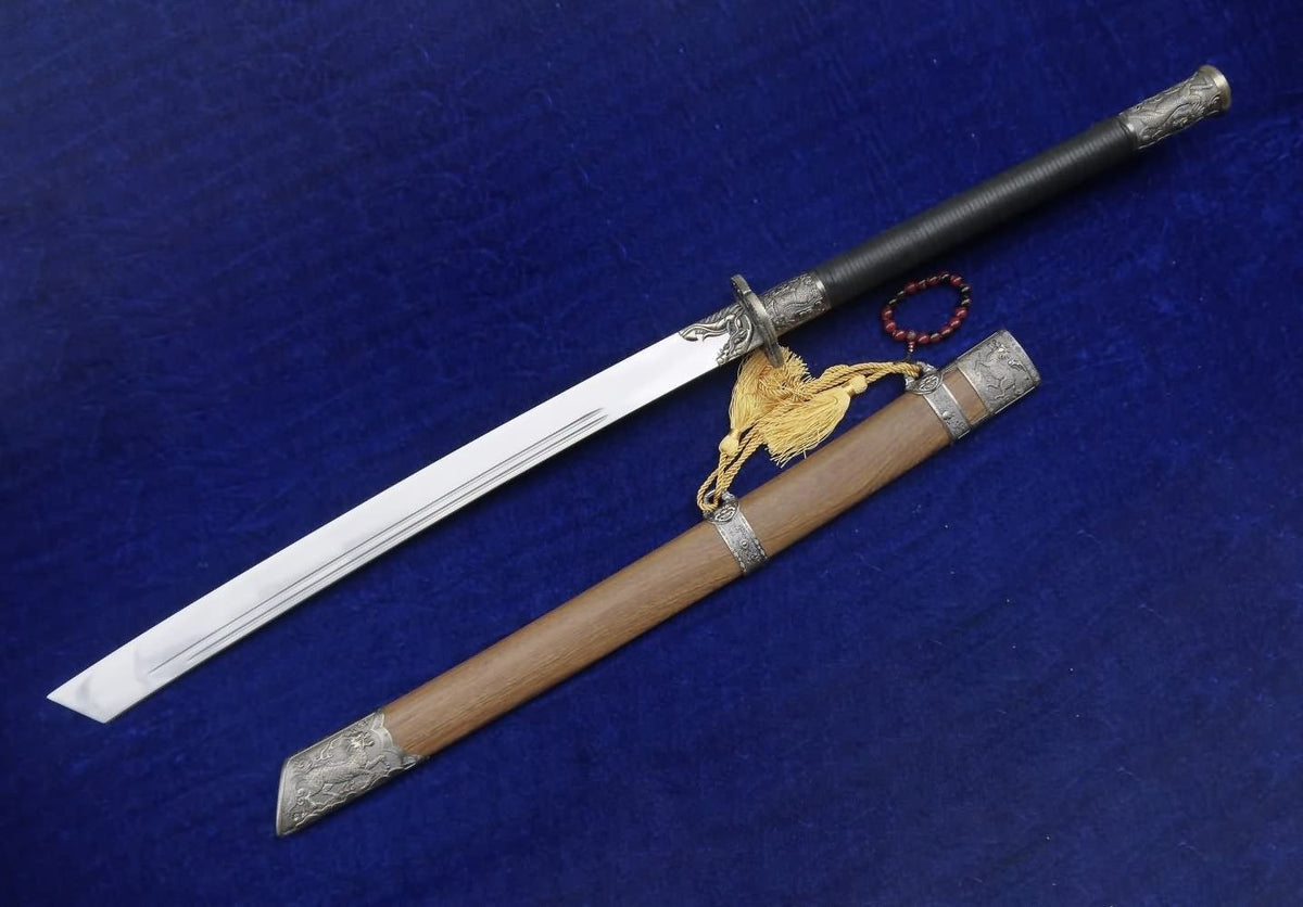 Kangxi sword,Saber,Niger,High carbon steel,Rosewood Scabbard,Alloy fitting - Chinese sword shop
