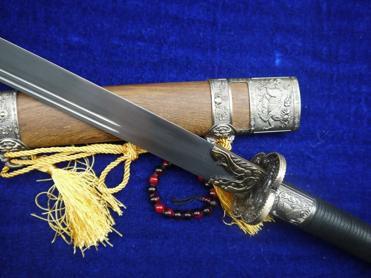 Kangxi sword,Saber,Niger,High carbon steel,Rosewood Scabbard,Alloy fitting - Chinese sword shop