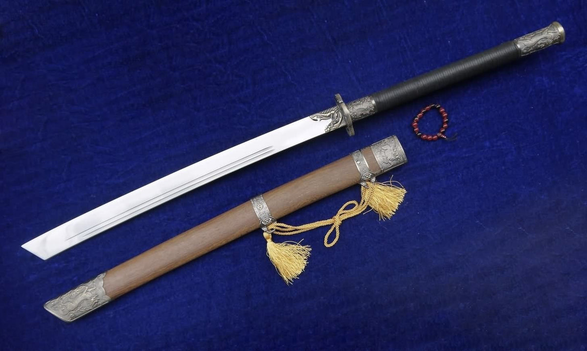 Kangxi sword,Saber,Niger,High carbon steel,Rosewood Scabbard,Alloy fitting - Chinese sword shop