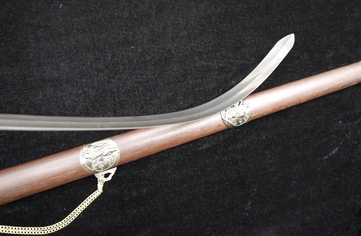Training sword,Taiji jian,Pattern steel,Rosewood scabbard,Alloy fittings - Chinese sword shop