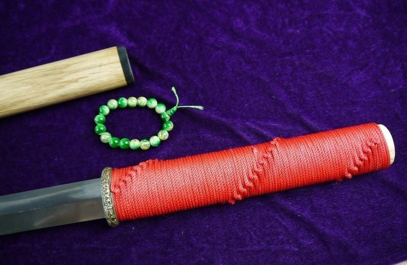 Tang sword/Medium carbon steel blade/Rosewood scabbard/Full tang - Chinese sword shop