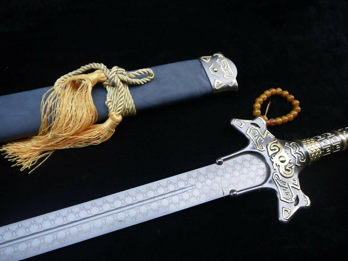 Cosplay sword,Yuanhong jian,High carbon steel blade,Alloy fittings - Chinese sword shop