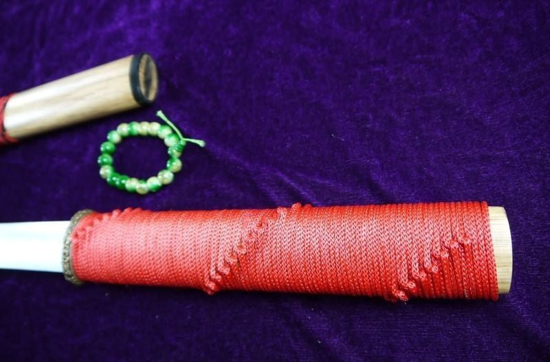 Tang sword/Medium carbon steel blade/Rosewood scabbard/Full tang - Chinese sword shop