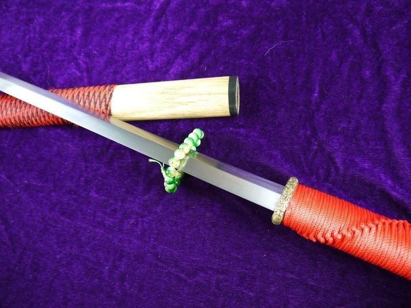 Tang sword/Medium carbon steel blade/Rosewood scabbard/Full tang - Chinese sword shop