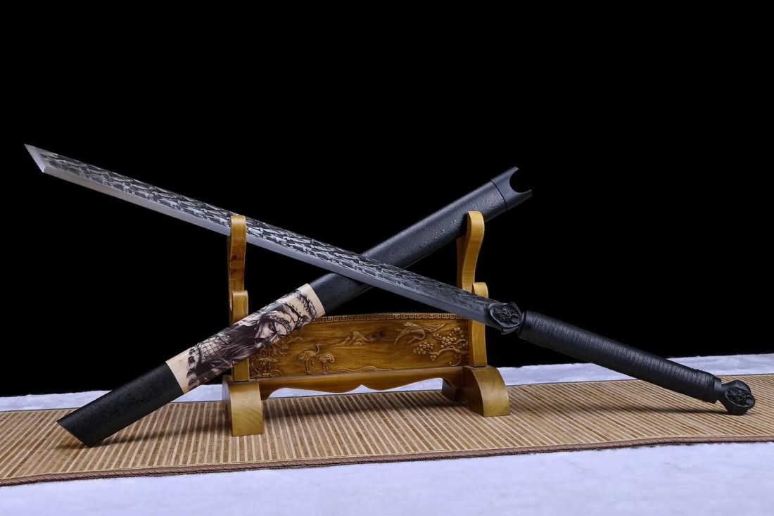 Tang dao,Hand forged(Spring steel blade)Heat Tempered - Chinese sword shop