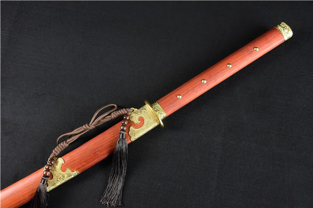 cut horse broadsword,High carbon steel blade,Redwood scabbard - Chinese sword shop