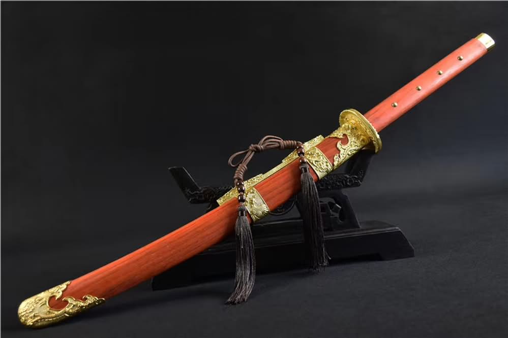 Broadsword(High carbon steel blade,Redwood scabbard)Full tang&Handmade art - Chinese sword shop
