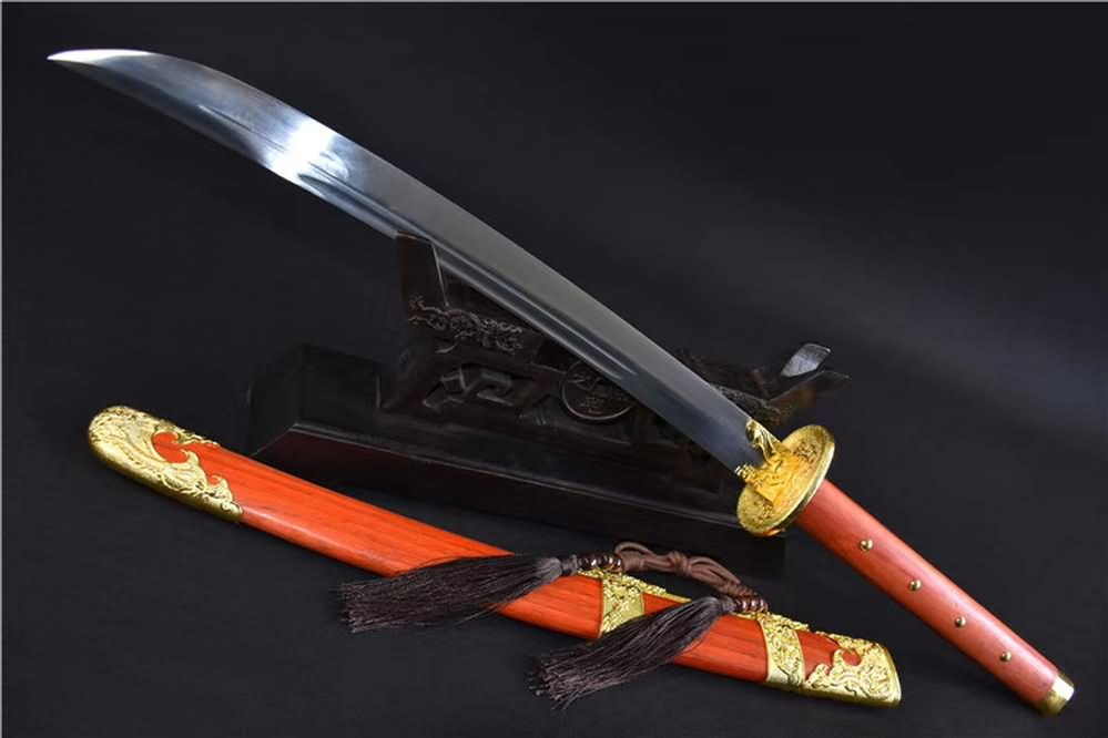 Broadsword(High carbon steel blade,Redwood scabbard)Full tang&Handmade art - Chinese sword shop