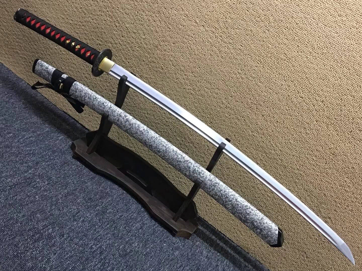 Peony katana,Medium carbon steel bade,Paint scabbard,Alloy fittings - Chinese sword shop