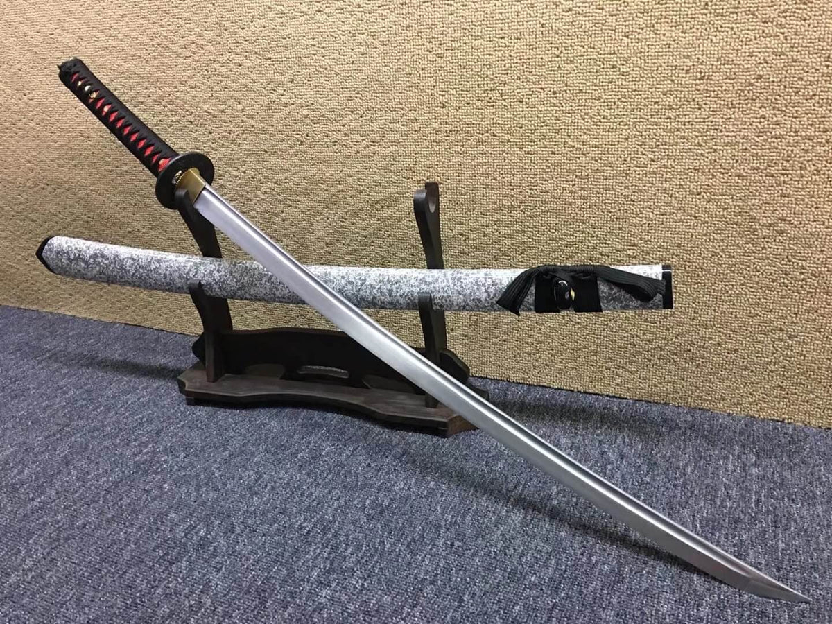 Peony katana,Medium carbon steel bade,Paint scabbard,Alloy fittings - Chinese sword shop