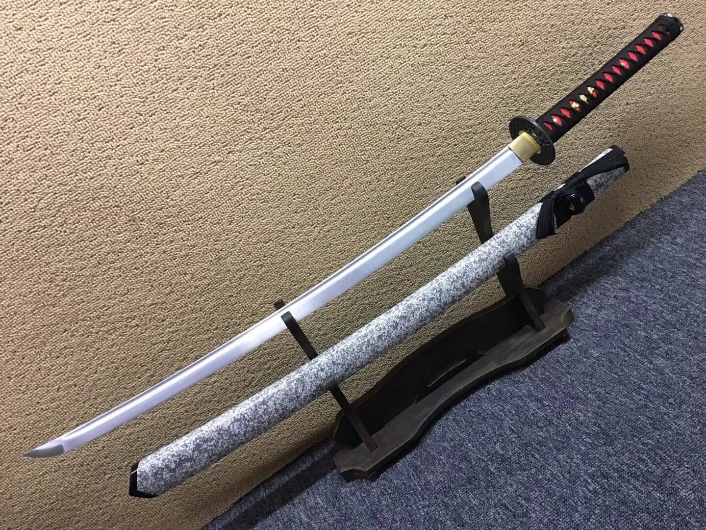 Peony katana,Medium carbon steel bade,Paint scabbard,Alloy fittings - Chinese sword shop
