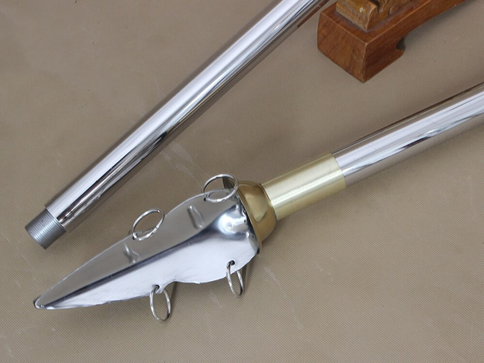 Trident,spear,Stainless steel spearhead and rod - Chinese sword shop