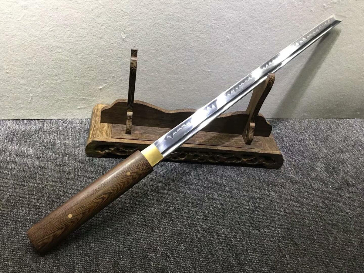 Tang dao,Hand forged,High carbon steel burn blade,Rosewood scabbard - Chinese sword shop