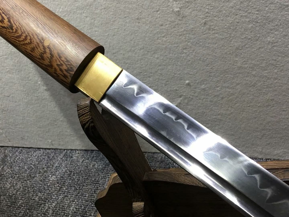 Tang dao,Hand forged,High carbon steel burn blade,Rosewood scabbard - Chinese sword shop