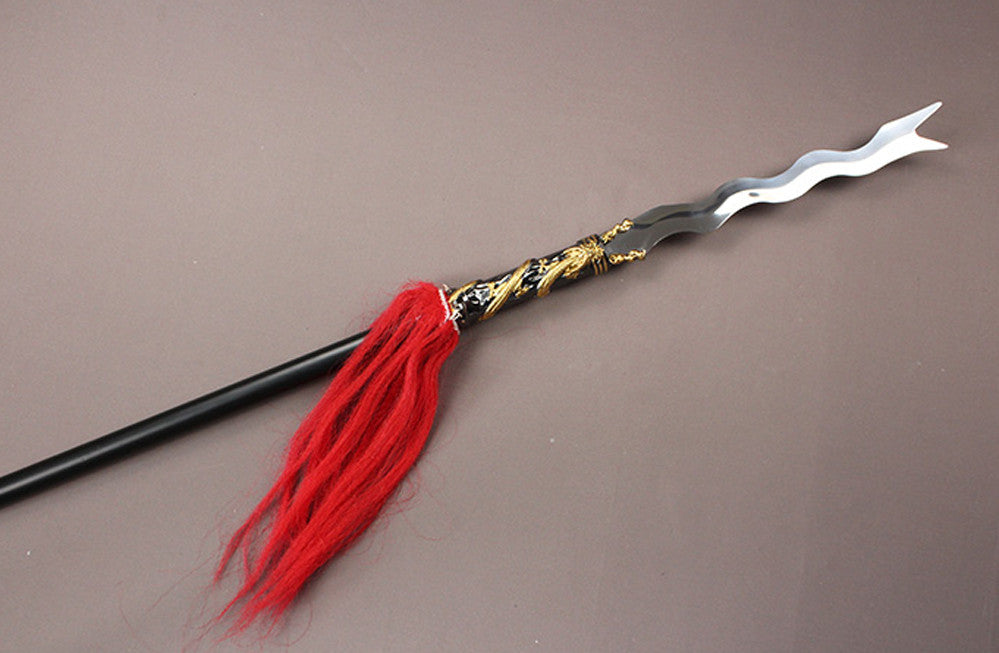 Zhang eight snake spear/Stainless steel Spearhead and rod - Chinese sword shop