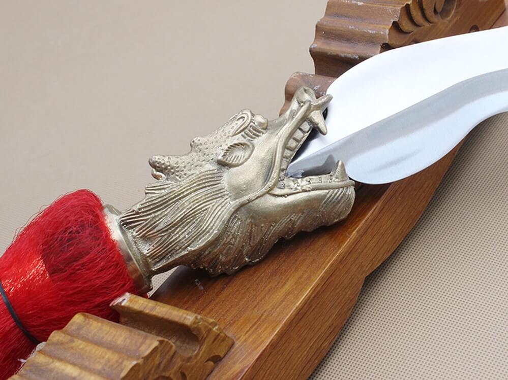 Zhang eight snake spear/Stainless steel Spearhead/Wood rod - Chinese sword shop