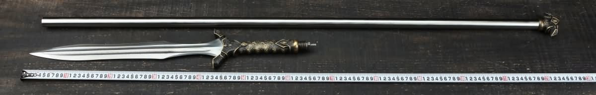 Chinese Traditional Spear(Forged Damascus Steel Spearhead) Full Tang,Chinese Sword