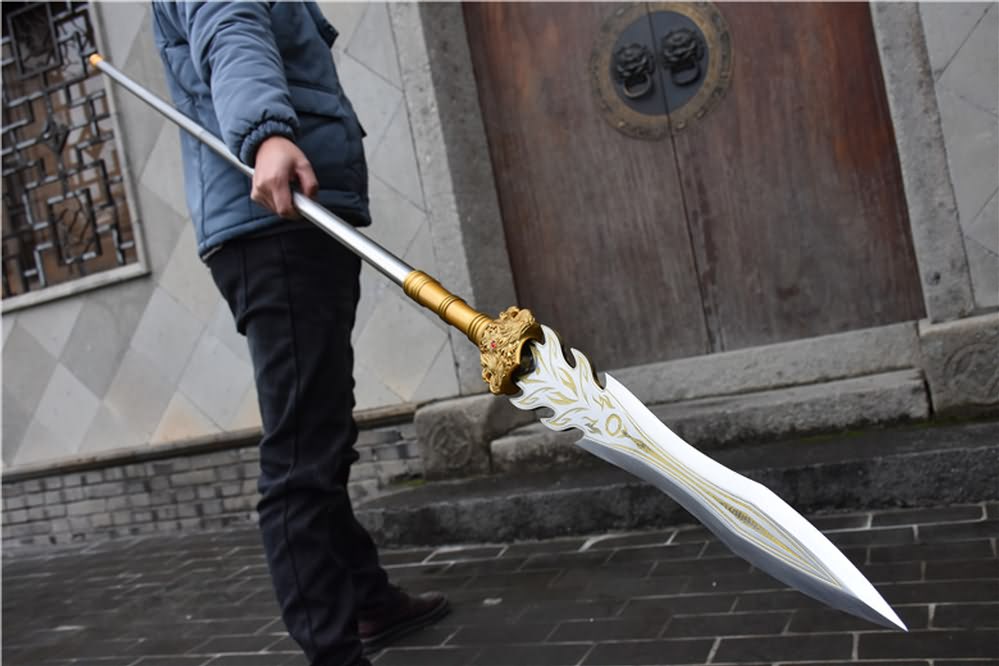 Halberd Weapon Spear,Handmade,High Carbon Steel Blade,Battle Ready Lance…
