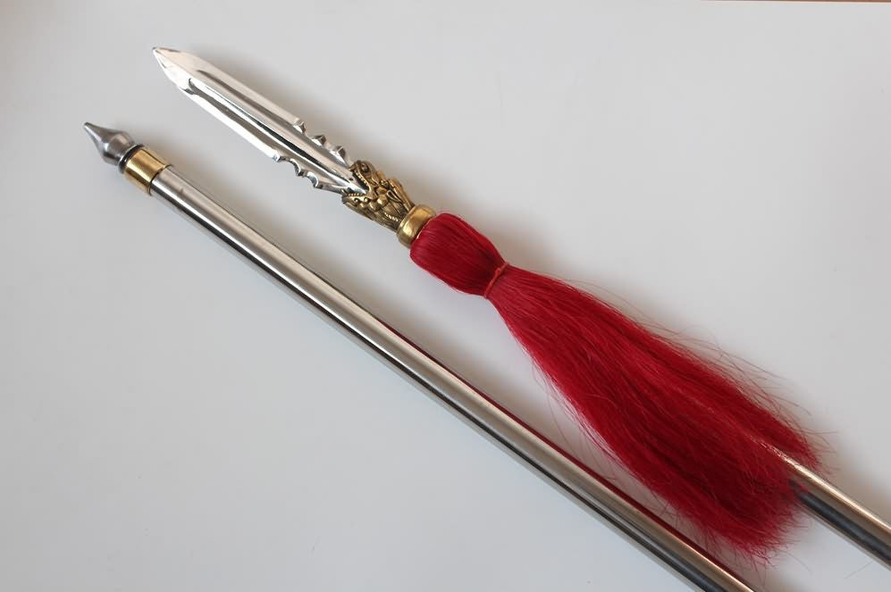 Chinese dragon spear,Lance,Stainless steel,Length 78 inch - Chinese sword shop