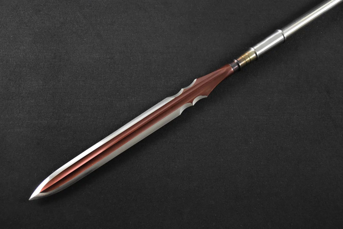 Spear/China lance/High manganese steel Spearhead,Stainless steel rod - Chinese sword shop