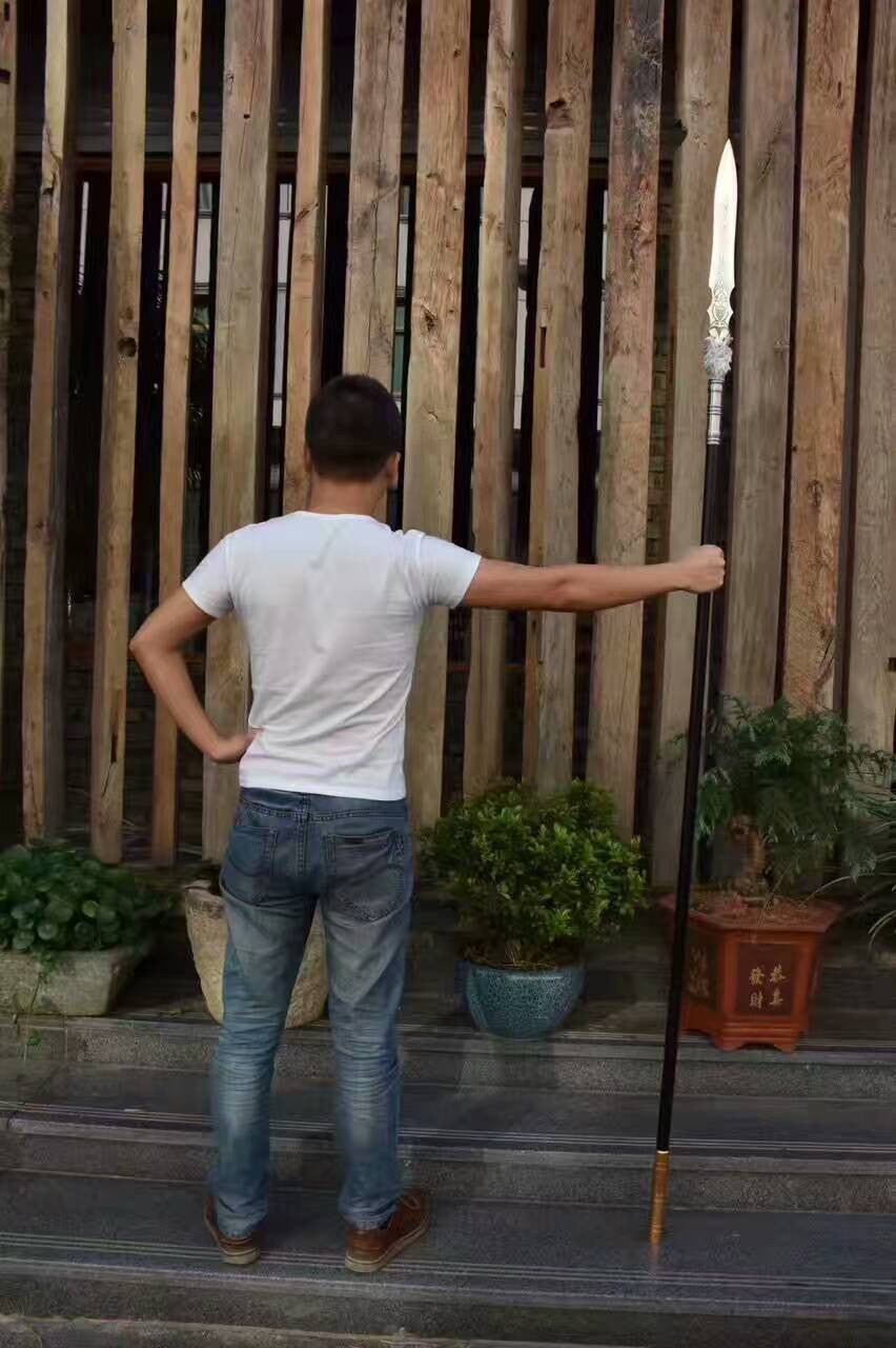 Dragon lance spear High carbon steel Spearhead,Stainless steel rod - Chinese sword shop