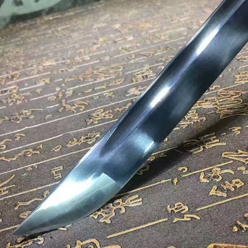 Samurai sword,katana,High manganese steel,Blue scabbard,Alloy fittings - Chinese sword shop