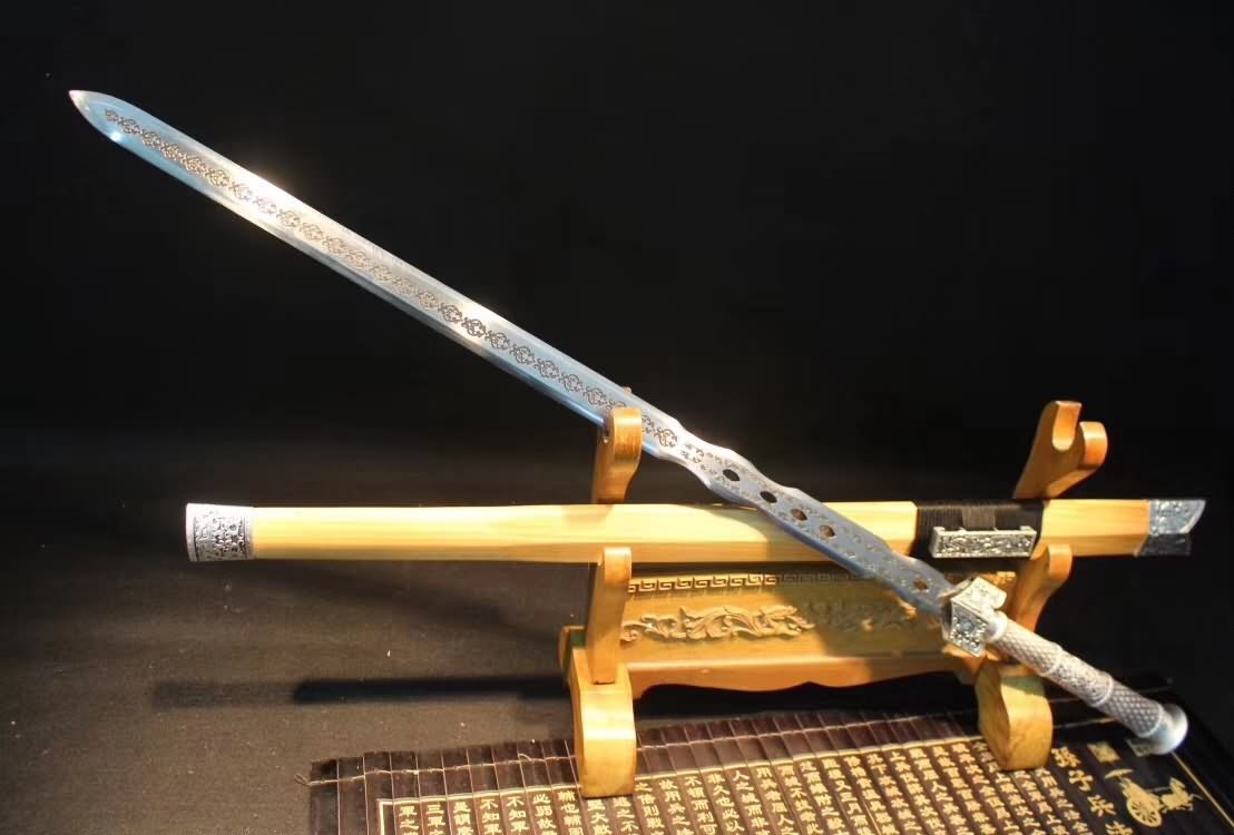 Han sword,High carbon steel blade,Solid wood,Alloy handle - Chinese sword shop