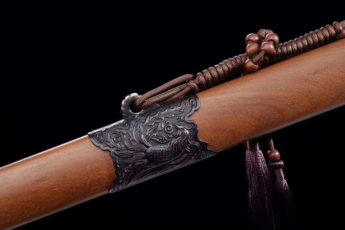 Phoenix swords,Damascus steel blade,Wood scabbard - Chinese sword shop