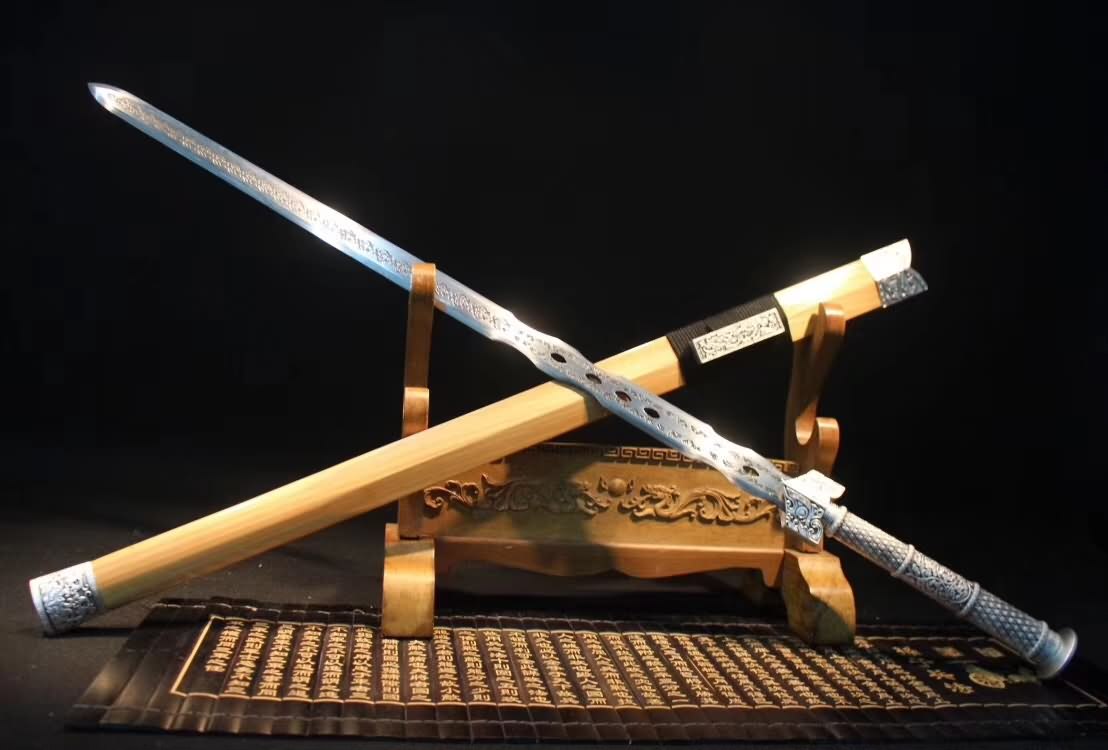 Han sword,High carbon steel blade,Solid wood,Alloy handle - Chinese sword shop