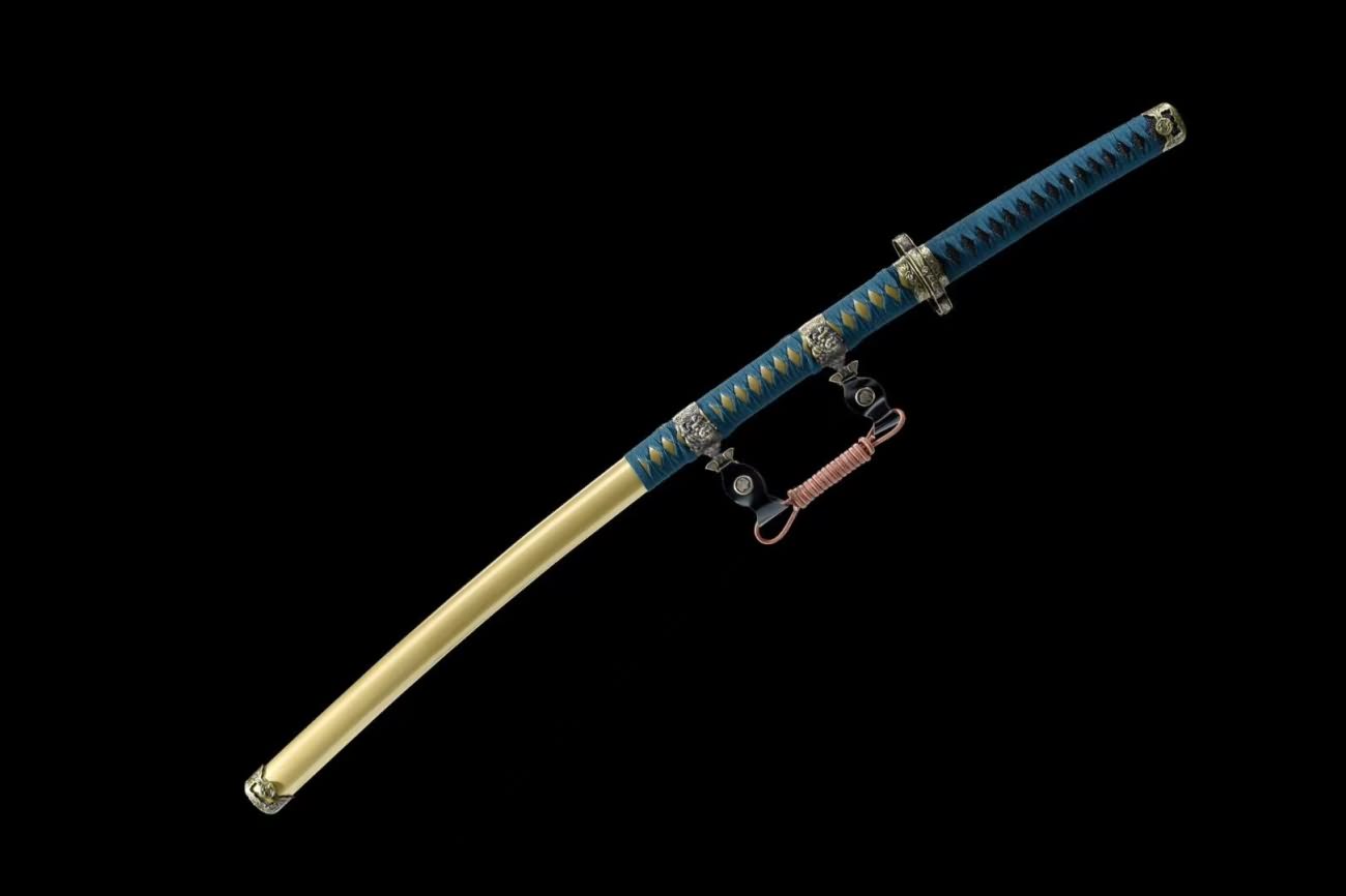 Tachi T10 Steel Clay Tempered Brass Fittings katana